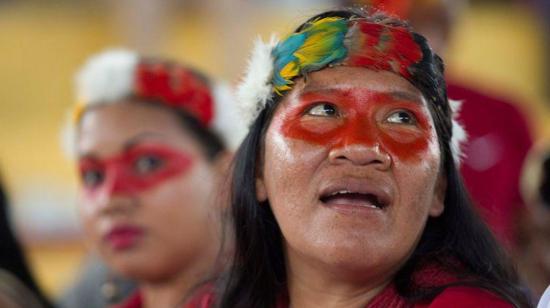 Foto de archivo ilustrativa de una indígena Huaorani, en Ecuador.  el 20 de diciembre de 2016.