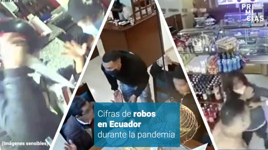 Imágenes de robos en Ecuador subidas a redes sociales. 24/11/2020