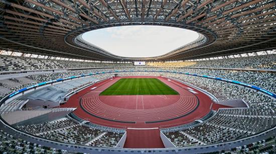 Vista general del estadio Olímpico de Tokio.