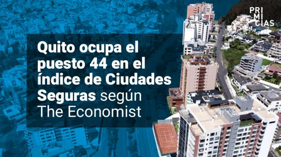 Índice de seguridad en Quito según The Economist