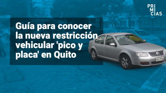 Pico y placa regresa a Quito