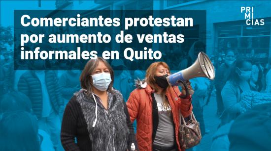 Comerciantes formales protestan por vendedores informales