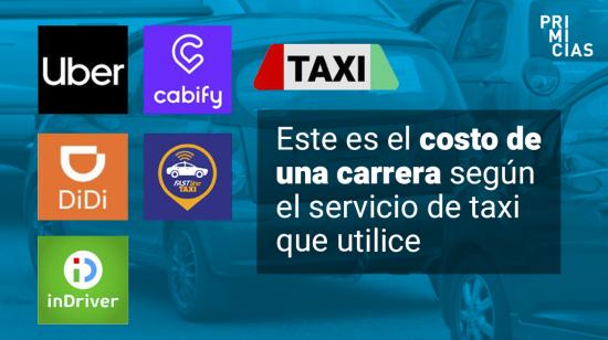 Uber, Cabify, Didi, InDriver