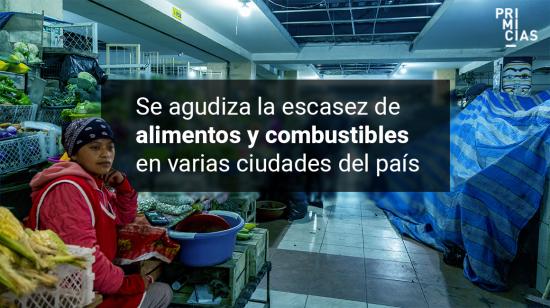 Combustibles y alimentos escasean en el país