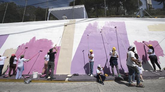 Mural de Boa Mistura en Quito.