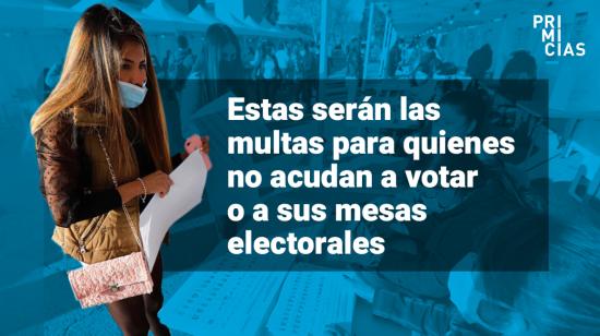 Multas y juntas receptoras del voto.