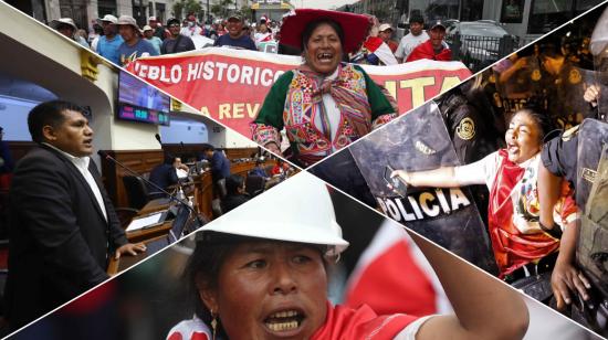 Continúan las manifestaciones ante la negativa del congreso peruano. 3 de febrero de 2022.