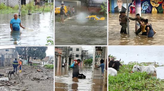 Imágenes de la temporada invernal en Ecuador.