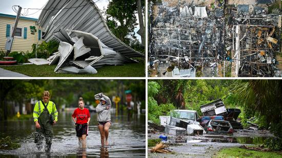 Imágenes de Florida, Estados Unidos, el 30 de agosto de 2023, después de que el huracán Idalia tocara tierra.