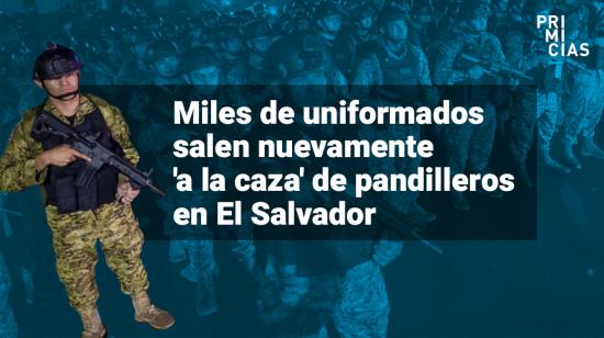 Este folleto publicado por la Oficina de Prensa de la Presidencia de El Salvador muestra a las fuerzas de seguridad participando en una operación desplegada por el presidente Nayib Bukele en Soyapango, El Salvador, el 11 de octubre de 2023. 