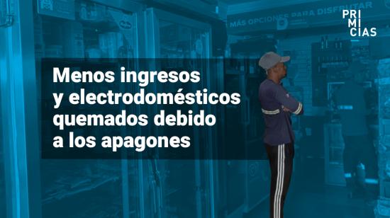 Electrodomésticos quemados por apagones en Quito.