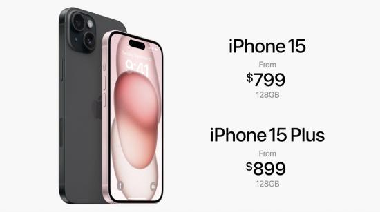 Primeras imágenes del nuevo iPhone 15, presentado este 12 de septiembre de 2023. 