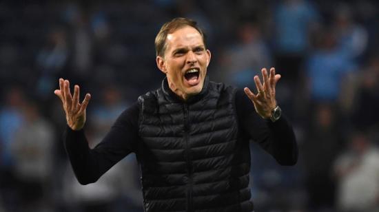 Thomas Tuchel, DT del Chelsea, celebra el título conseguido en Portugal.