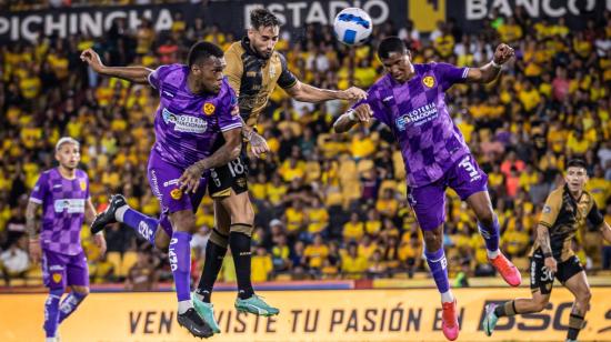 Barcelona SC se enfrentó a Aucas en el estadio Banco Pichincha, el 12 de mayo de 2024.