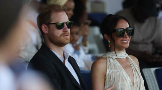 El príncipe Harry y su esposa, Meghan Markle, duques de Sussex, durante su viaje a Nigeria por los Juegos Invictus, este mes de mayo de 2024.