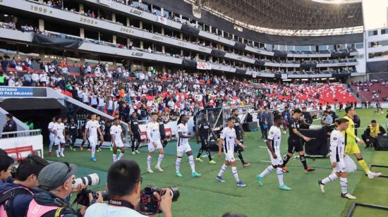 Liga de Quito en el partido contra Botafogo, el 11 de abril de 2024.