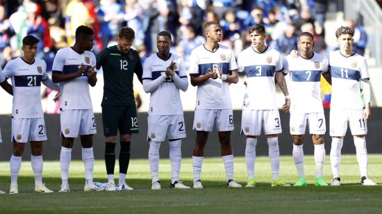 Los jugadores de la Selección de Ecuador, durante un amistoso, el 24 de marzo de 2024.