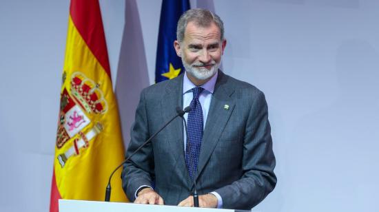 El rey Felipe VI de España, en la entrega de premios Pyme del 30 de marzo de 2024.