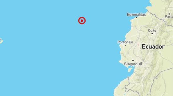 Reporte de un temblor frente a las costas de Manta, Manabí, el 23 de mayo de 2024.