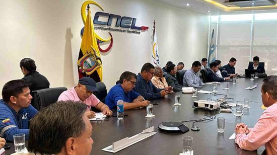 Reunión del sindicato de CNEL con la gerencia, 22 de enero de 2024.