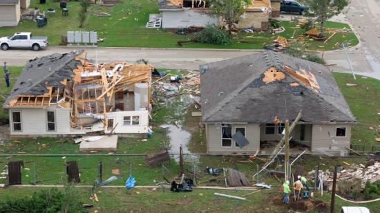 Casas devastadas en Kentucky por los tornados. 