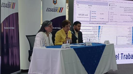 Ministra de Trabajo, Ivonne Núñez, presenta datos de empleo joven, 29 de mayo de 2024. 