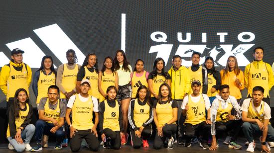 Atletas élite que participarán en la Quito 15K Race.