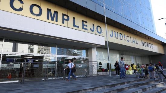 La sede del Complejo Judicial Norte, en Quito.