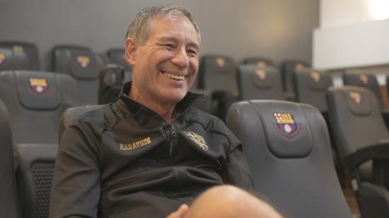 Ariel Holan, técnico de Barcelona SC, durante una entrevista con PRIMICIAS desde la concentración del equipo torero.