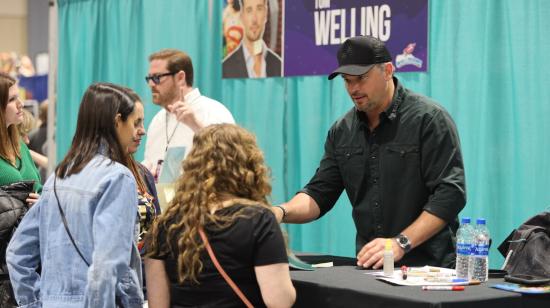 El actor Tom Welling en un evento de superhéroes en Estados Unidos.