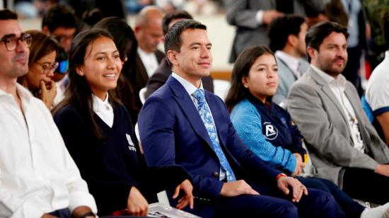 El presidente Daniel Noboa, durante un evento este 5 de junio de 2024.