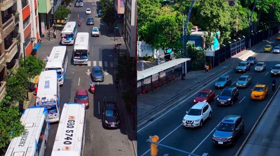 Imágenes del sistema de cámaras de tránsito del Municipio de Guayaquil.