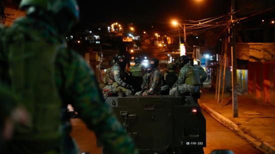 Operativo policial y militar en el Distrito Manta, el 6 de junio de 2024. 