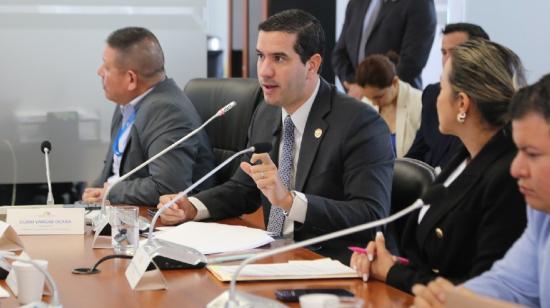 El ministro encargado de Energía, Roberto Luque, en una comparecencia en la Asamblea el 5 de junio de 2024.