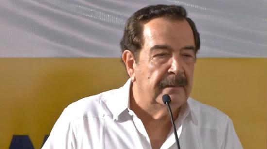 Jaime Nebot, líder del Partido Social Cristiano, en la convención de la organización política el 8 de junio de 2024.