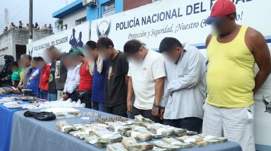 La Policía presentó los resultados de un mega operativo en Durán, el 11 de junio de 2024.