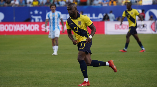 Enner Valencia, en el partido entre Ecuador y Argentina en Chicago, el 9 de junio de 2024.