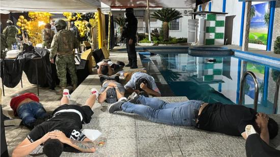 Alias Boris, o el 'zar' de El Empalme, cuando era detenido por el Bloque de Seguridad, 12 de junio de 2024.