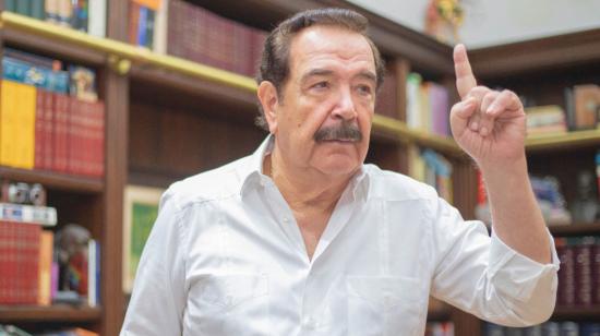 El exalcalde de Guayaquil y líder del Partido Social Cristiano, Jaime Nebot, en una entrevista con PRIMICIAS, el 13 de junio de 2024. 
