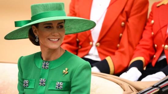 La princesa de Gales, Kate Middleton, durante el pasado cumpleaños del rey Carlos, 17 de junio de 2023.