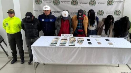 Presuntos traficantes de migramtes detenidos por la Policía de Colombia, el 14 de junio de 2024.