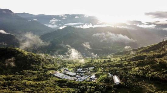 Vista panorámica de la concesión Cascabel, a cargo de SolGold, 2 de enero de 2024.