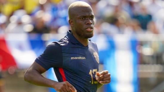 Enner Valencia, durante un partido con la selección de Ecuador, el 16 de junio de 2024.