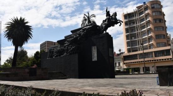 Monumento de Simón Bolívar en Quito, 10 de junio de 2022.