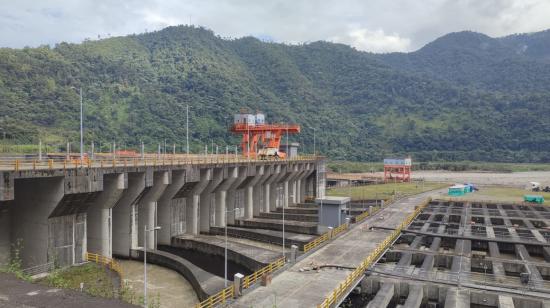 Imagen de la estructura de captación de la central hidroeléctrica Coca Codo Sinclair, el 19 de junio de 2024.