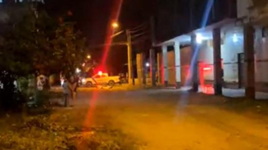 Vista de la lotización San José, Pasaje (El Oro) en donde la noche del 19 de junio se reportaron tres muertes violentas.