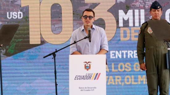 El presidente Daniel Noboa en un evento el 20 de junio de 2024.