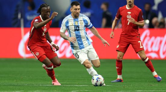 Lionel Messi, durante el partido de Argentina ante Canadá, el 20 de junio de 2024.