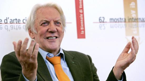 Donald Sutherland, actor que interpretó a Coriolanus Snow en 'Juegos del Hambre'. 