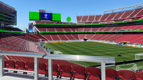 Vista panorámica del estadio Levi's, en Santa Clara, el 21 de junio de 2024. 